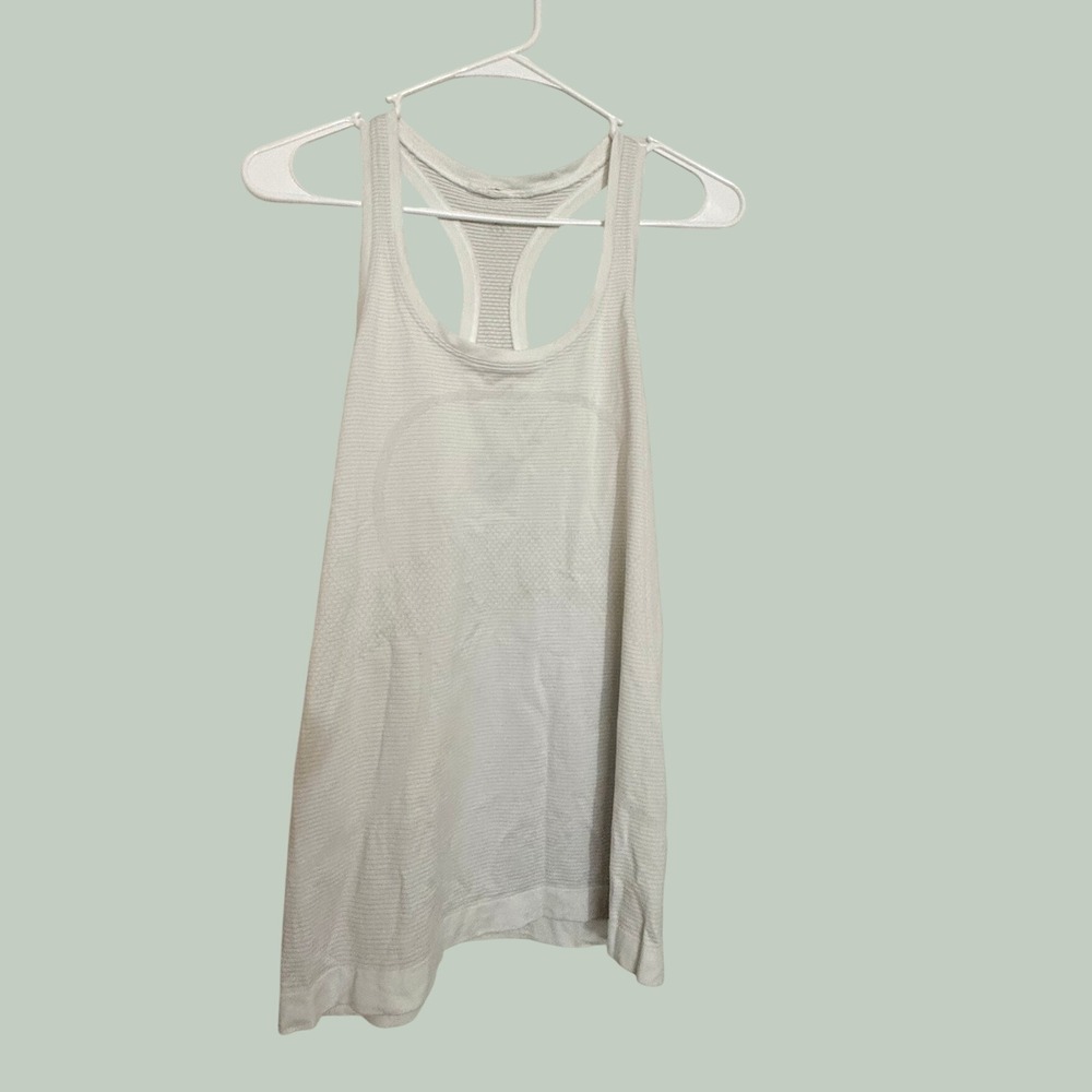 Lululemon Women Tank Top White Swiftly Tech Racerback 8